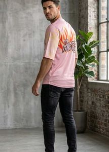 Pink Angel Flames Graphic T-Shirt
