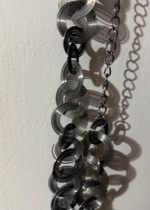 set of 4 silver oxidised funky jewelleries
