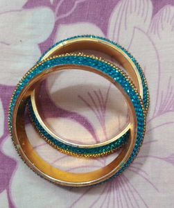 Sparkling Blue Bangles