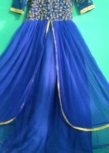 Blue Colour Beautiful Gawn