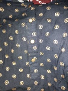 Chic Floral Print Kurta