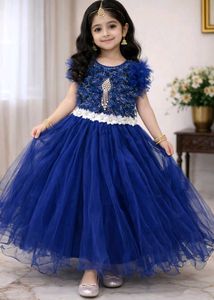 Elegant Blue Tulle Dress