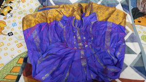 NEW Elegant Blue & Gold Ethnic Gown