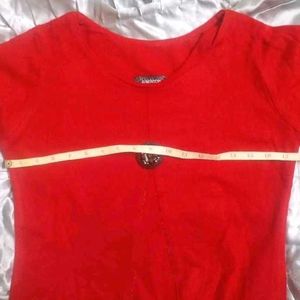 Red woollen Kurti