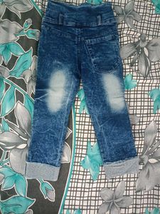 Cute Pink Top &amp; Jeans Set for Girls