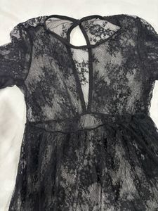 Elegant Black Lace Dress