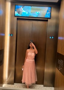 Blush Pink Strapless Gown