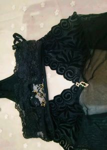 Sheer Black Lingerie  night sleep with brie