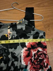 Branded Floral Print Dress