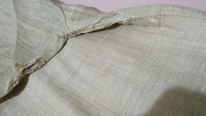 Embroidered Beige Kurta