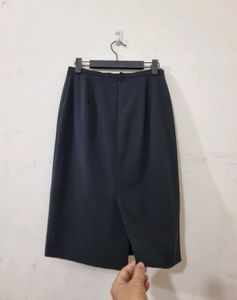 High Waist Black Skirt