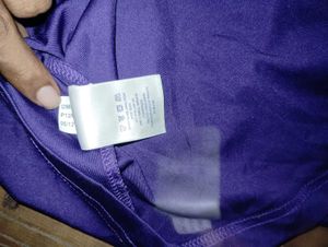 Purple Polyester Top KKR Embroidery logo