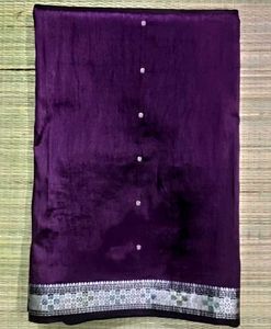 purple colour silk saree