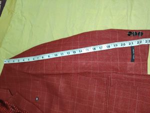 Men's Red Plaid Blazer