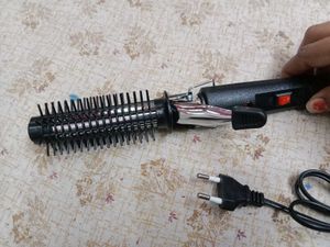 Curling Iron with Brush Attachment