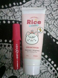 Miniso Rice Glowing Cream Mask & Dot Key Product