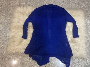 Blue Knit Cardigan