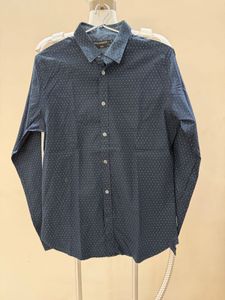 Men's Navy Polka Dot Shirt