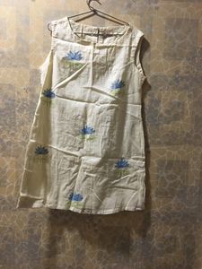 Fabindia Soft Cotton Short Dress Embroidered