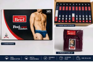 CG Comfort Brief 10 Pieces | 90 cm | 100%  Cotton