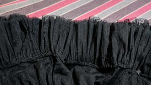 Chic Black Tulle Top