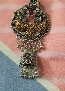Contemporary Silver Stud Jhumkas ....