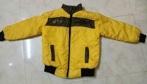 Kids Yellow Winter Jecket For 6-8 Years