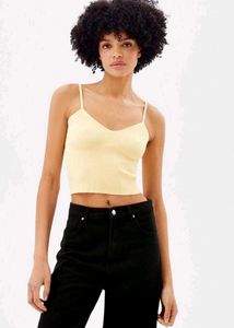 Bershka Butter Yellow Top