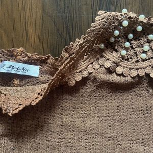 Sparkly Embellished Knit Top