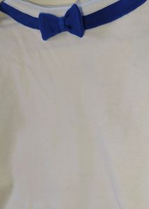 White-Blue Onesie For baby Boy