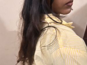 Striped Yellow Button-Up Shirt