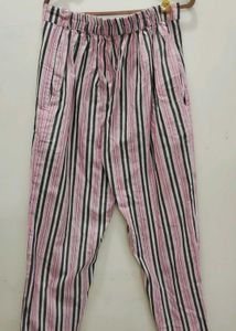 Y2K Striped High-Waisted Pants