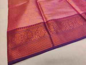 Pink Banarasi Tanchoi Brocade Saree