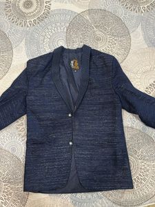 Men's Blue Ethnic Jacket