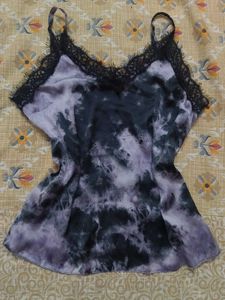 Tie-Dye Lace Trim Cami Top