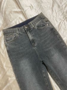 Grey Flare Jeans