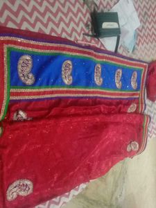 Golden Work And Silk Sarri