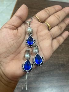 Bohemian Blue Gemstone Jewellery Set
