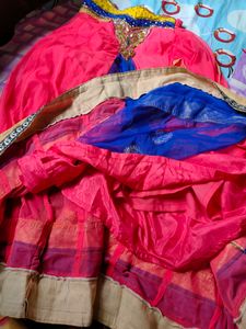Rani Pink Lehenga For Girls