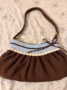 Nefs finds Cute Brown & Blue Gingham Bag