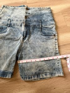Ultra High Waisted Denim Shorts