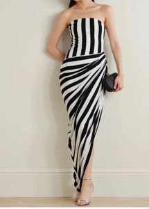Striped Strapless Maxi Dress Brand new with tag