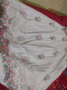 Beautiful White Embroidered Ethnic Gown