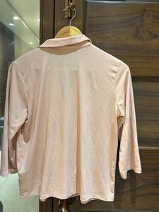 Women's Pink Button-Up Top
