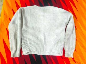 Ivory Knit Pullover Sweater