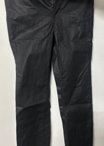 ZARA Chic Black Faux Leather Pant