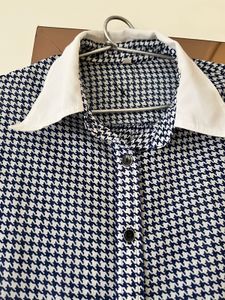Sale !! Checkered Blue Chic Shirt