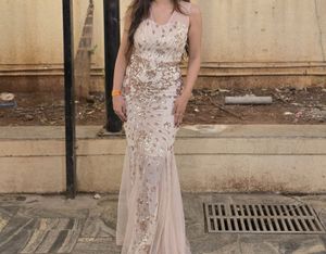 Stunning Sequined Evening Gown