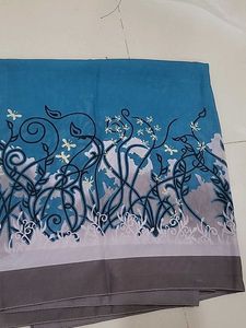Beautiful Teal Floral scaff