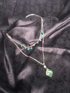 Layered Necklace with Turquoise Accents
